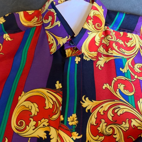 Vintage V2 By Versace Large Shirt - Picture 5 of 13